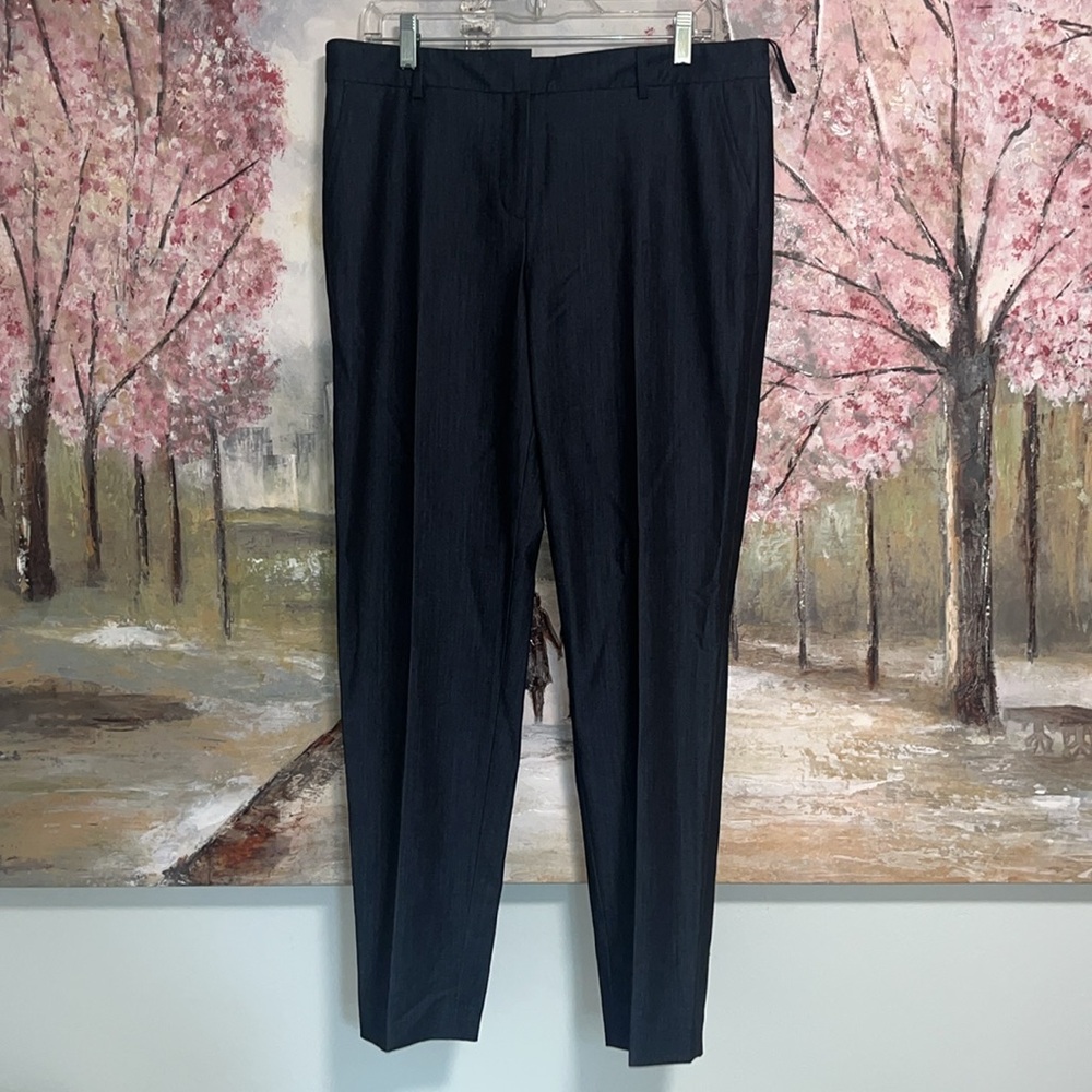 Jones New York Collection Modern Fit Suit Dress Pants Dark Blue Size 12 EUC